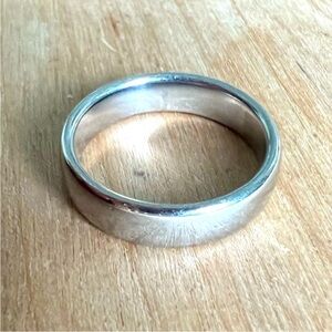14k white gold mens wedding band ring